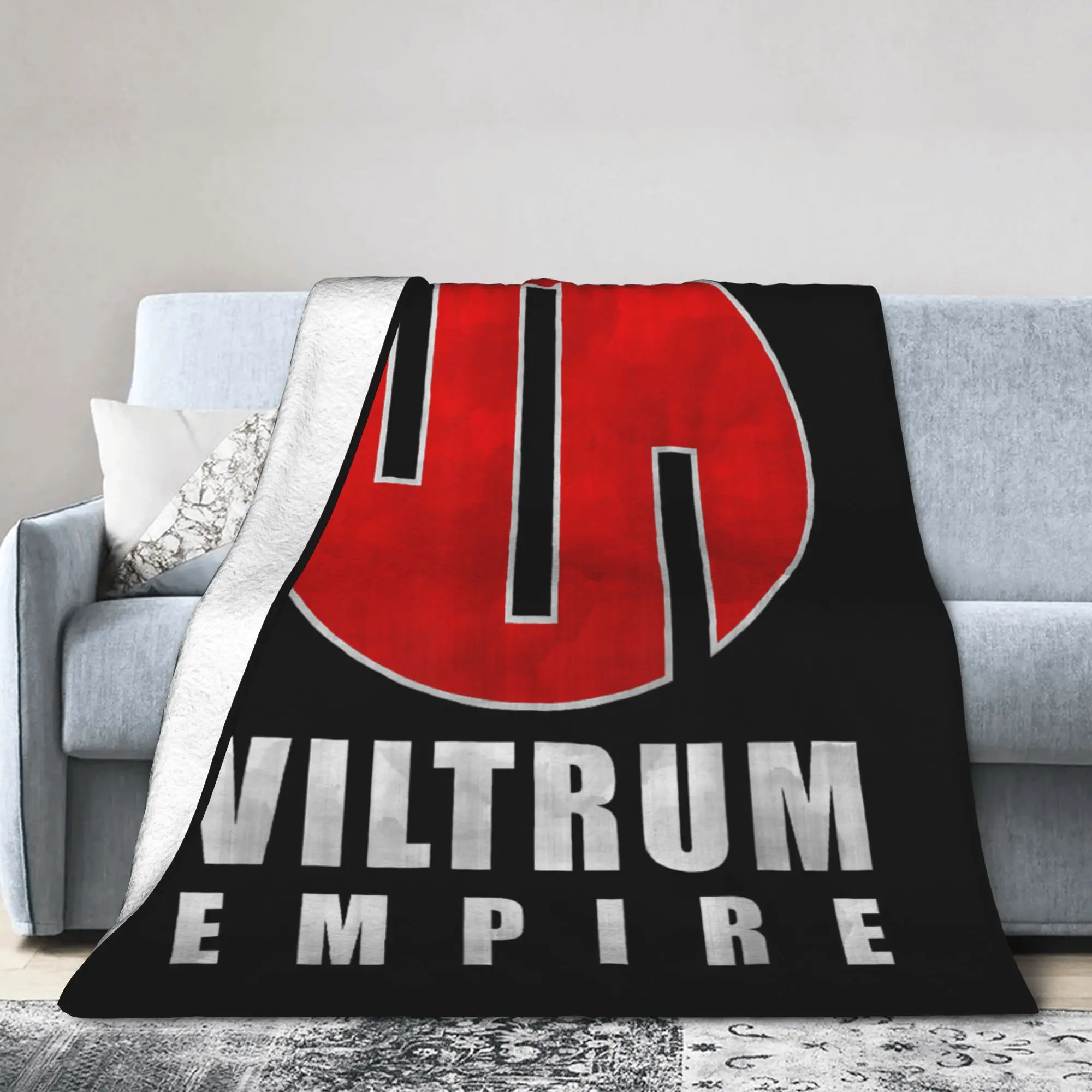 Invincible Viltrum Empire Logo Flannel Blankets Anime Awesome Throw Blanket for Home Hotel Sofa 125*100cm Quilt Lightweight