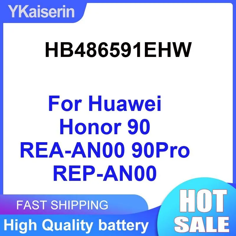 For Huawei Honor 90 Rea-AN00 90Pro Rep-AN00 Stable Power Supply HB486591EHW Mobile Phone Battery 5000Mah