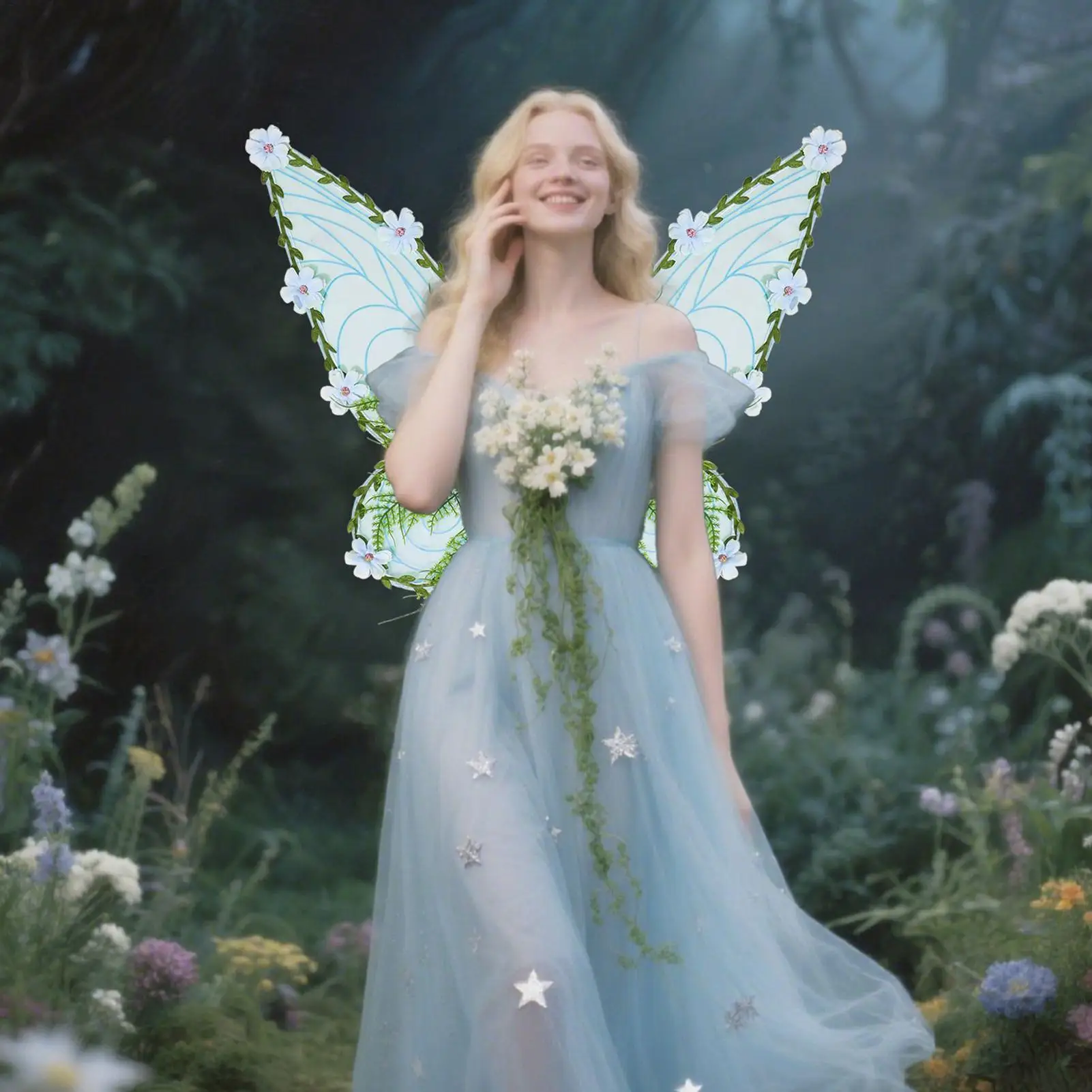 Fairy Wings Fairy Costume With Vines Women's Fashion For Party Stage Performance Cosplay Holiday Pride Christmas Halloween