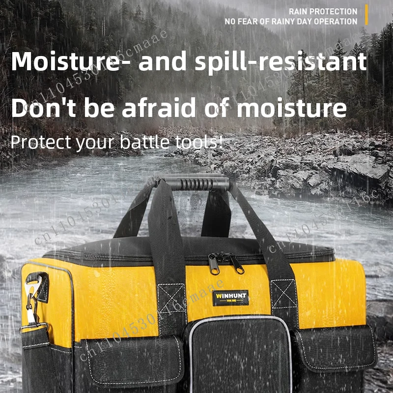 Heavy-duty Waterproof Electrician Tool Kit with Hard Base Storage