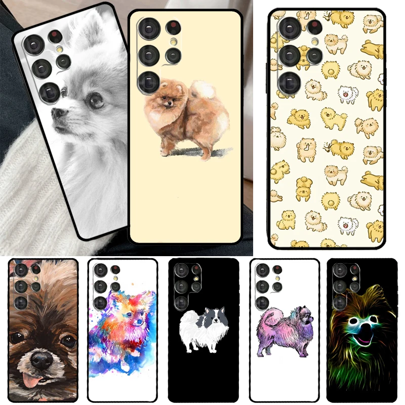 Pomeranian Dog Case For Samsung Galaxy S23 S22 Ultra S20 FE Note 20 Note 10 S8 S9 S10 Plus S21 Ultra Cover