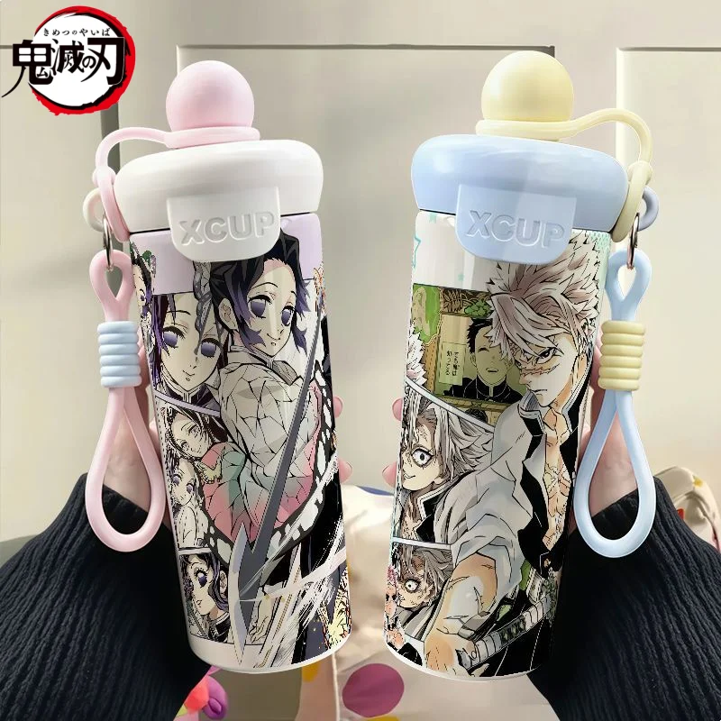 

Personality Demon Slayer Kochou Shinobu Kamado Tanjiro Creative Anime Design Large Capacity Portable Stainless Steel Thermos