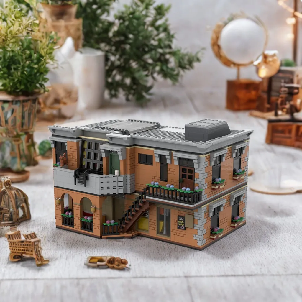 

2810PCS Sitcomplex Joey & Monica's Apartment Floors MOC Education Model Building diy Blocks Birthday Toys Gift