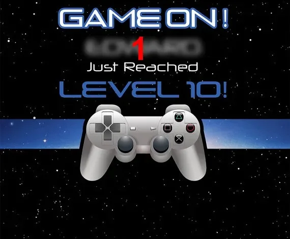 Benutzerdefinierte Videospiel-Geburtstagsnacht-Hintergründe. Hochwertige Hintergründe für Partyfotografie mit Computerdruck