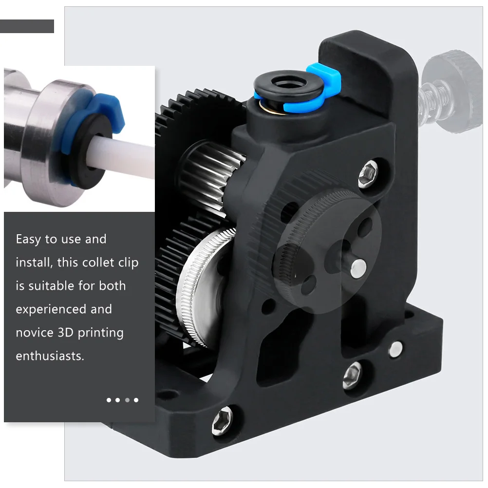 1 set 3D Printer Accessories Collet Clip Hotend Extruder Tube Clamp Coupling Plastic Fast Connection Wear Resistant Easy