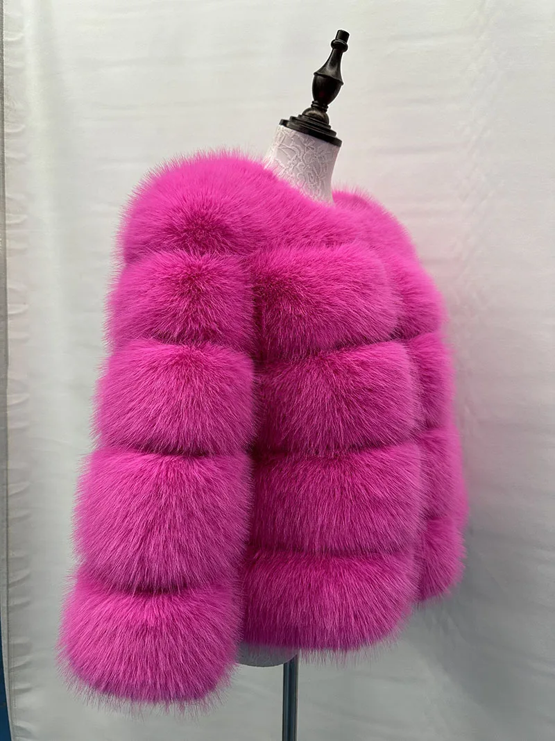 Women's Fashion faux fur coat super hot Autumn Winter women Faux fox fur fluffy jacket high quality Ladies furry coats