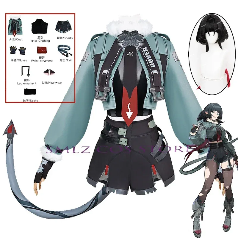 

Zero ZZZ Jane Doe Cosplay Costume for Women, Jane Doe Cos Uniform, Wig with Props Set, Halloween Play Costume