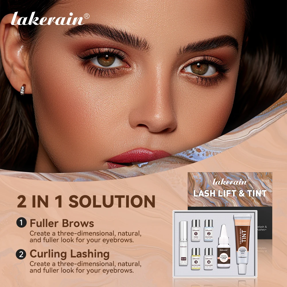 Lakerain Lash Lift and Tint Kit Professionale Sollevamento Ciglia Perming Coloranti Ciglia Tinta Donna Strumento di Trucco Curling Ancoraggio Uso Domestico