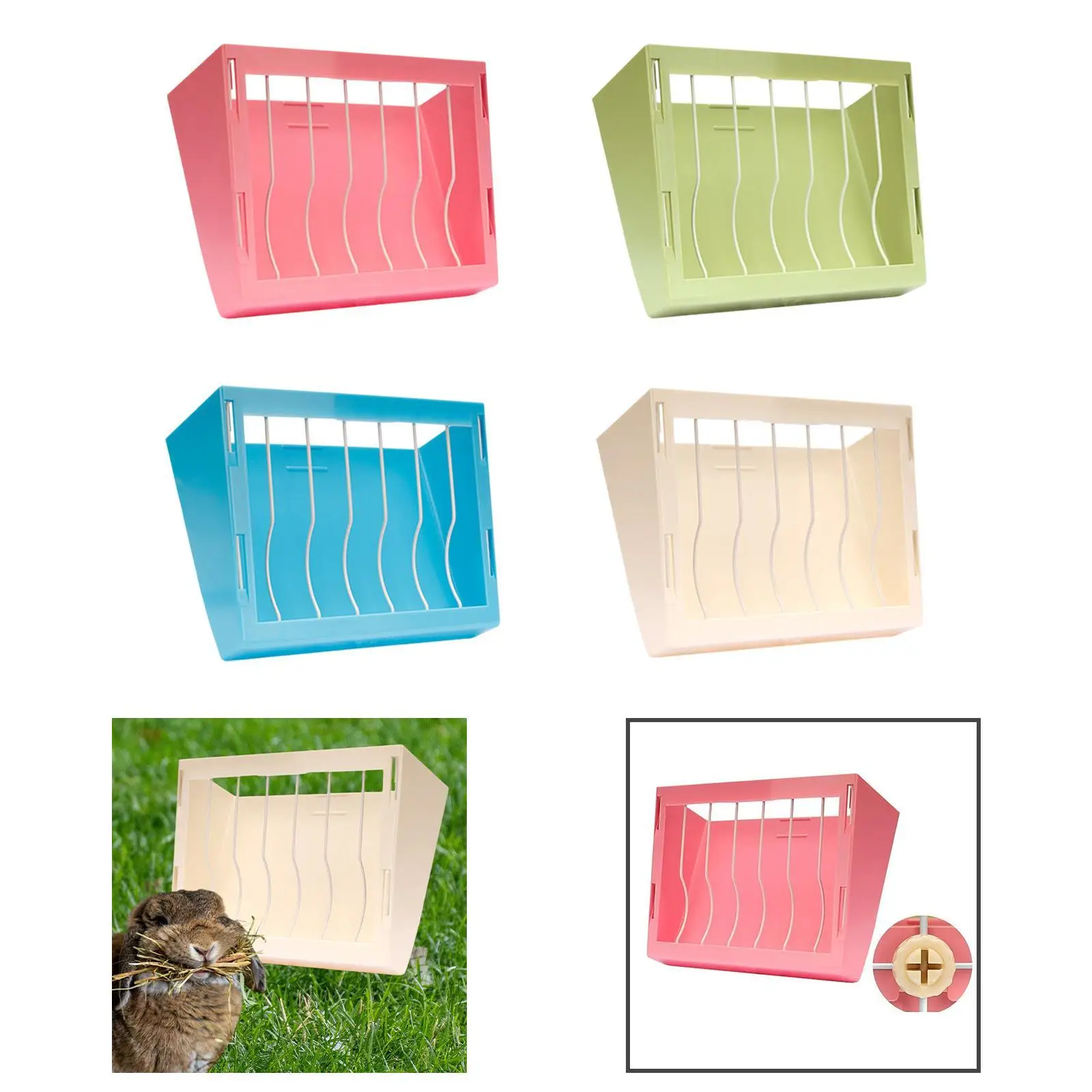 Rabbit Hay Feeder Hut Accessories for Chinchilla Small Animal Hamster