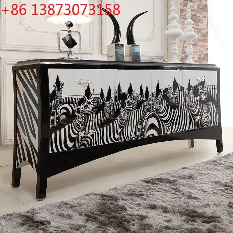 

Postmodern simple large living room personality original art dining side TV cabinet