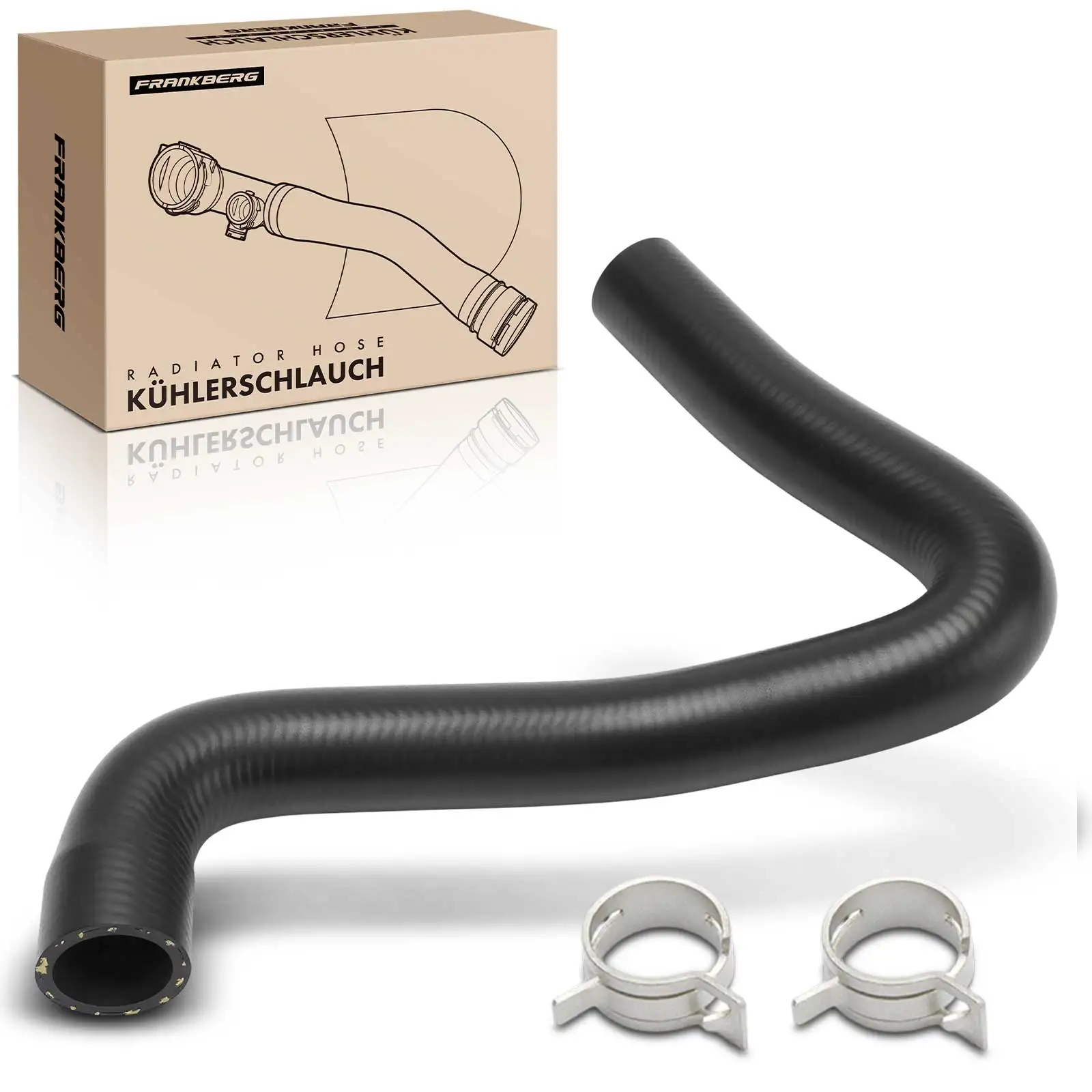 Frankberg 1x radiateurslang voor Fiat Panda 169 Panda Box/Hatchback 1.2L Bj vanaf 2003 51759802 51794071