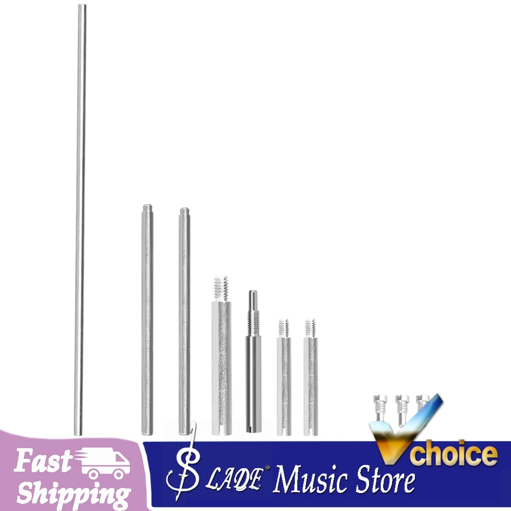 10Pcs Piccolo Repair Set Steel Shaft Screw Repair Tools Woodwind Instrument Maintenance Kit Short Flute Parts Accessories