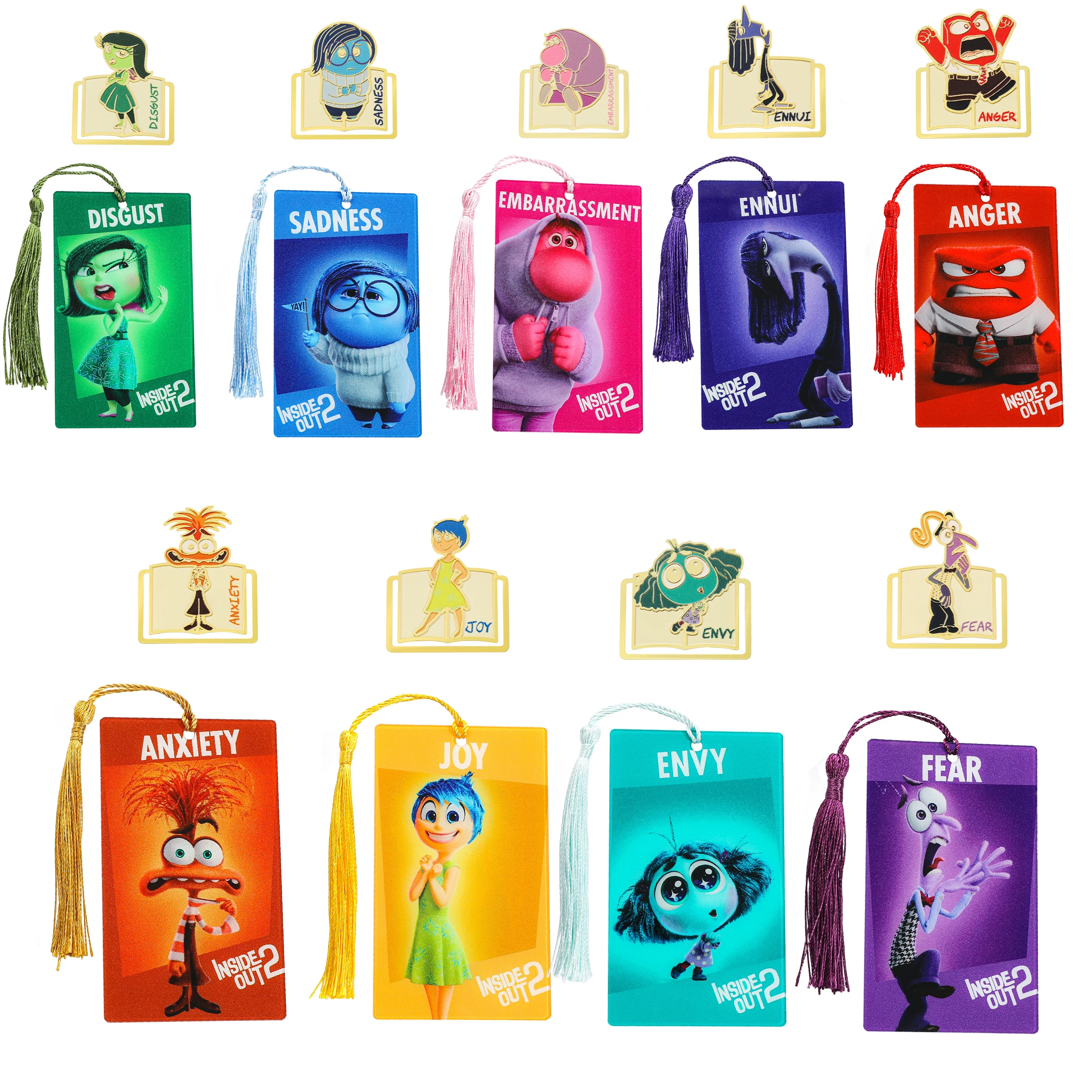 

Disney Series Inside Out Bookmarks Bookworms Book Fans Book Accessories Thank You Gifts for Teachers Office Stationery