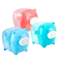 1 Piece Creative Kawaii Cute Cartoon Pig Mechanical Pencil Sharpener School Office Supply Stationery Kids Gift Animal