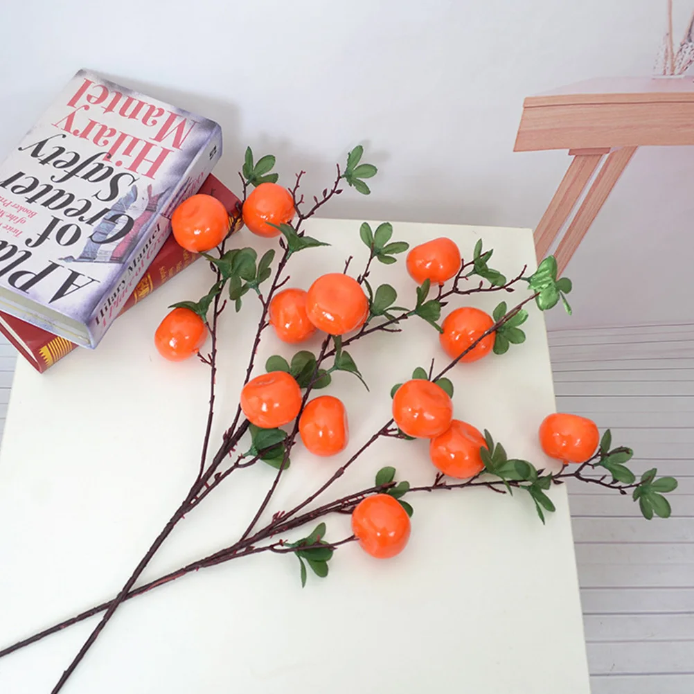 

Artificial Fruits Branches Simulated Plants Decor Vivid Office Photo Studio Novelty Fake Fruit Model