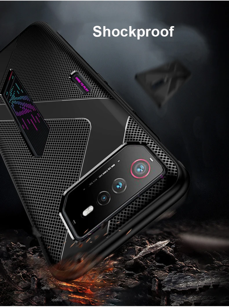 ゲーミングケース Asus ROG 電話 8 プロ 7 6 カバー抗指紋シリコーン