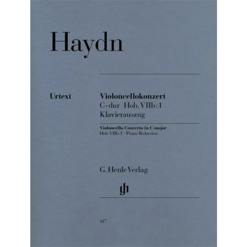 

HN417 Haydn Violoncello Concerto C Major PR Gerlach Sonja G Henle Verlag 9790201804170 Book