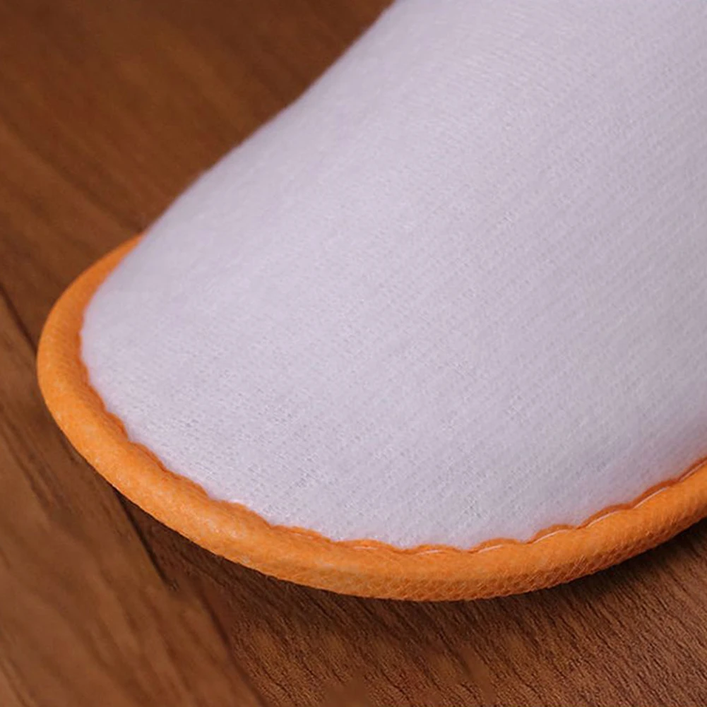 10 Pairs Disposable High Quality Spa Hotel Guest Soft Slippers Closed Toe Disposable Travel Slipper