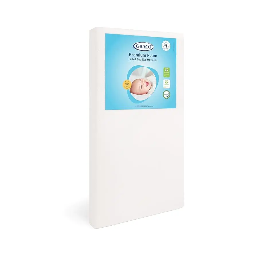 

Premium Crib & Toddler Mattress – GREENGUARD Gold Certified, Machine-Washable OEKO-TEX STANDARD 100 Certified Co er with Waterpr