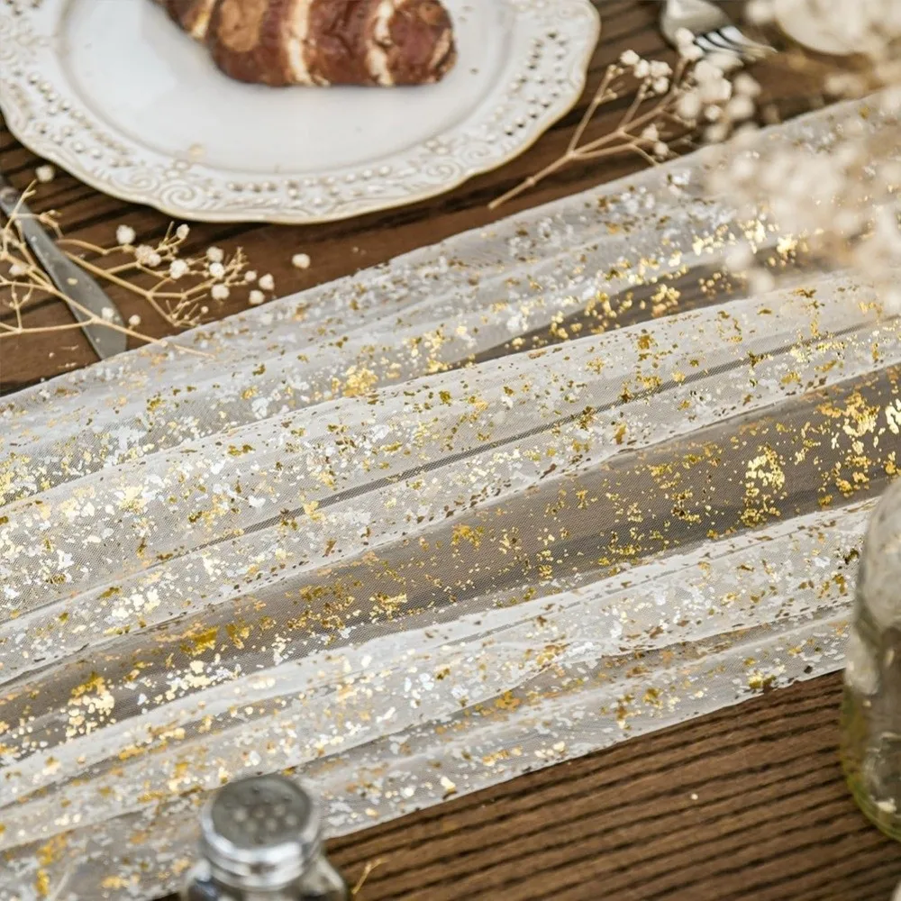 Goldene Pailletten-Glitzer-Tis – Table Runner Sequin Bewertung und Preis