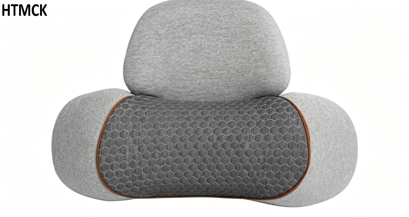 Portable U-Shape Cervical Massage Cushion Heat Vibration Neck Pillow for Travel Office Pain Relief