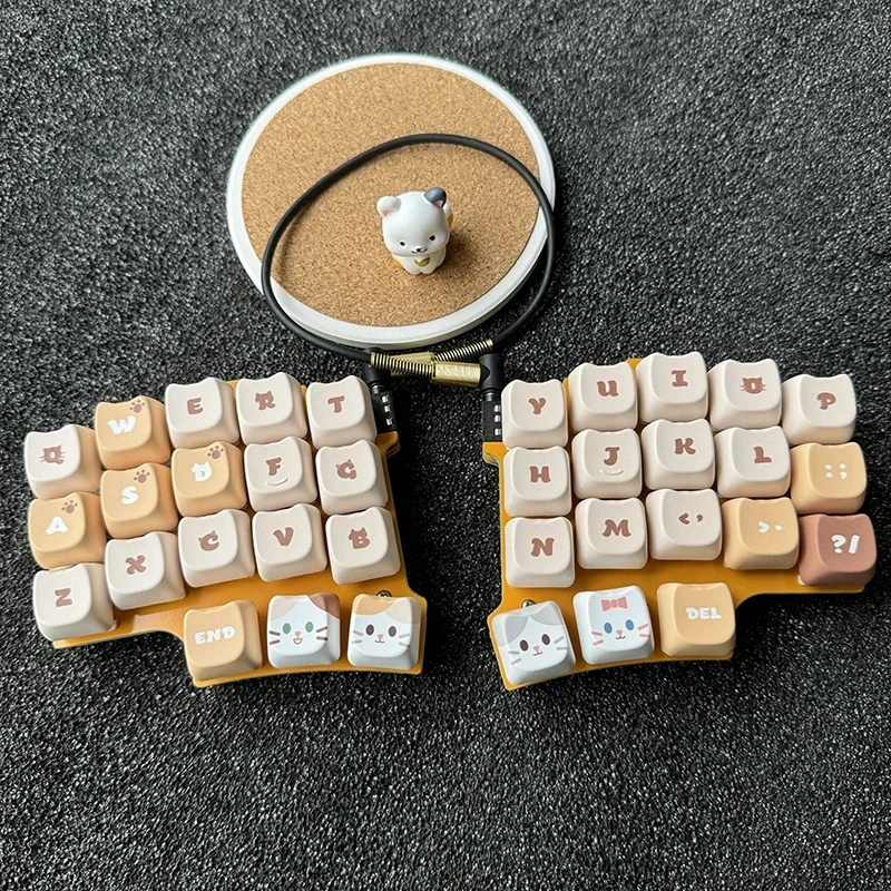 X7 Split Keyboard Customized 36-key 9-layer Layout  QMK/VIA Key-changing Hot Swap Split Keyboard Office Gaming Split Keyboard