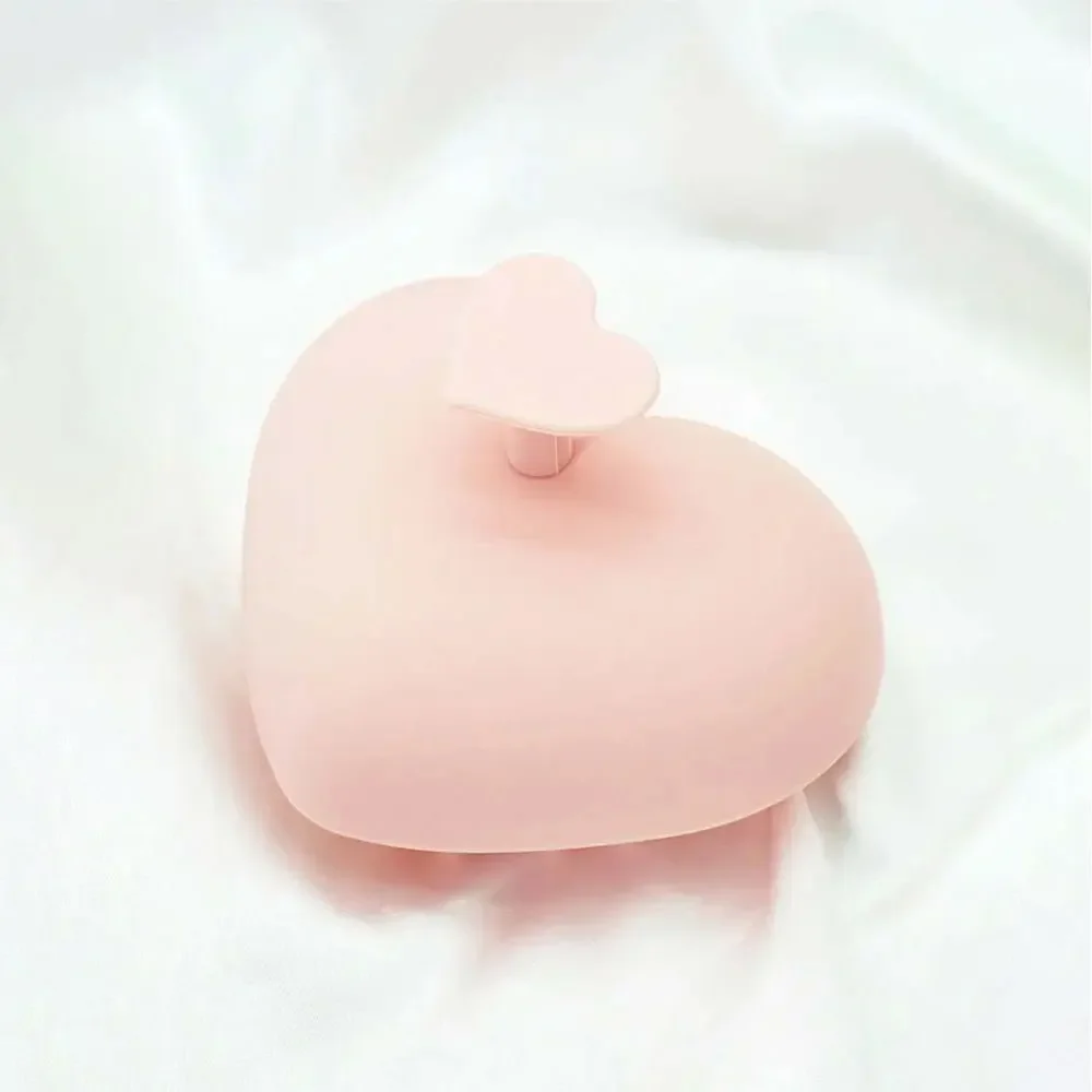 1 قطعة غسل العناية بالنظيفة جذر الشعر أدوات الاستحمام على شكل قلب سيليكون فروة الرأس مدلك الشامبو فرشاة فرشاة ناعمة