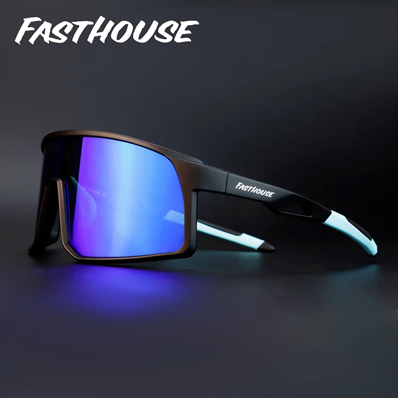 Fasthouse Cycling Sunglasses Mountain Bike Outdoor Riding Sports Eyewear UV400 Goggles for Men Women With Storage Case