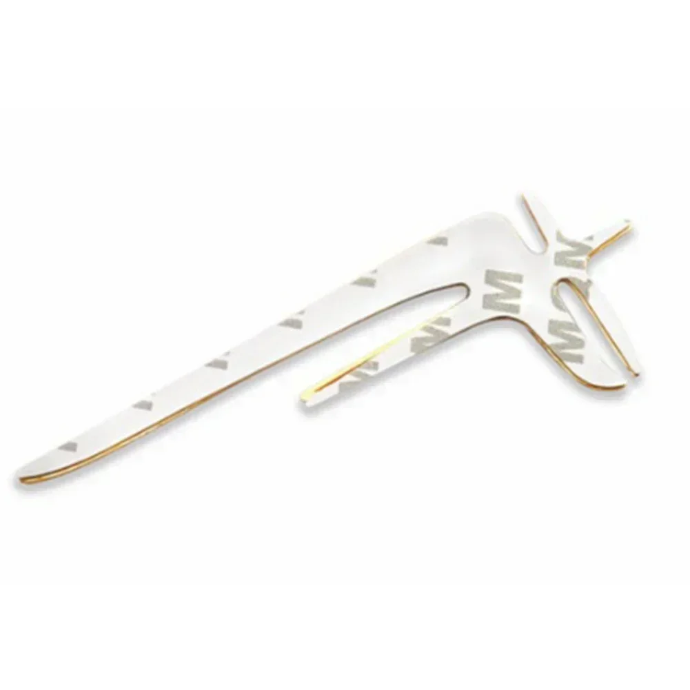 Emblem Badge Decal Sticker Metal Practical Silver 137mm X 48mm 3D Car Sticker Anti-wear Car Side Sticker Cool Durable