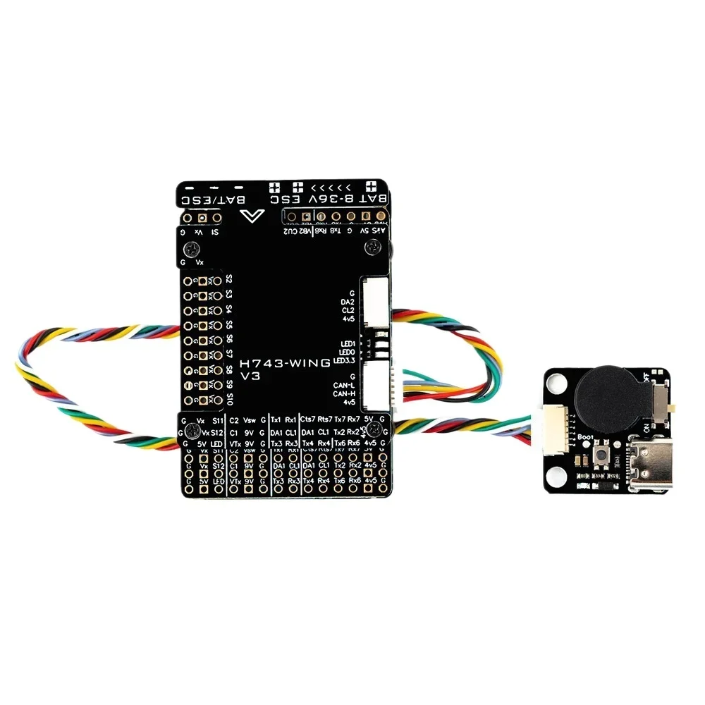 VivaH743-WING V3 Dual Gyroscope Flight Controller Supports Motor Camera For Fixed Wing