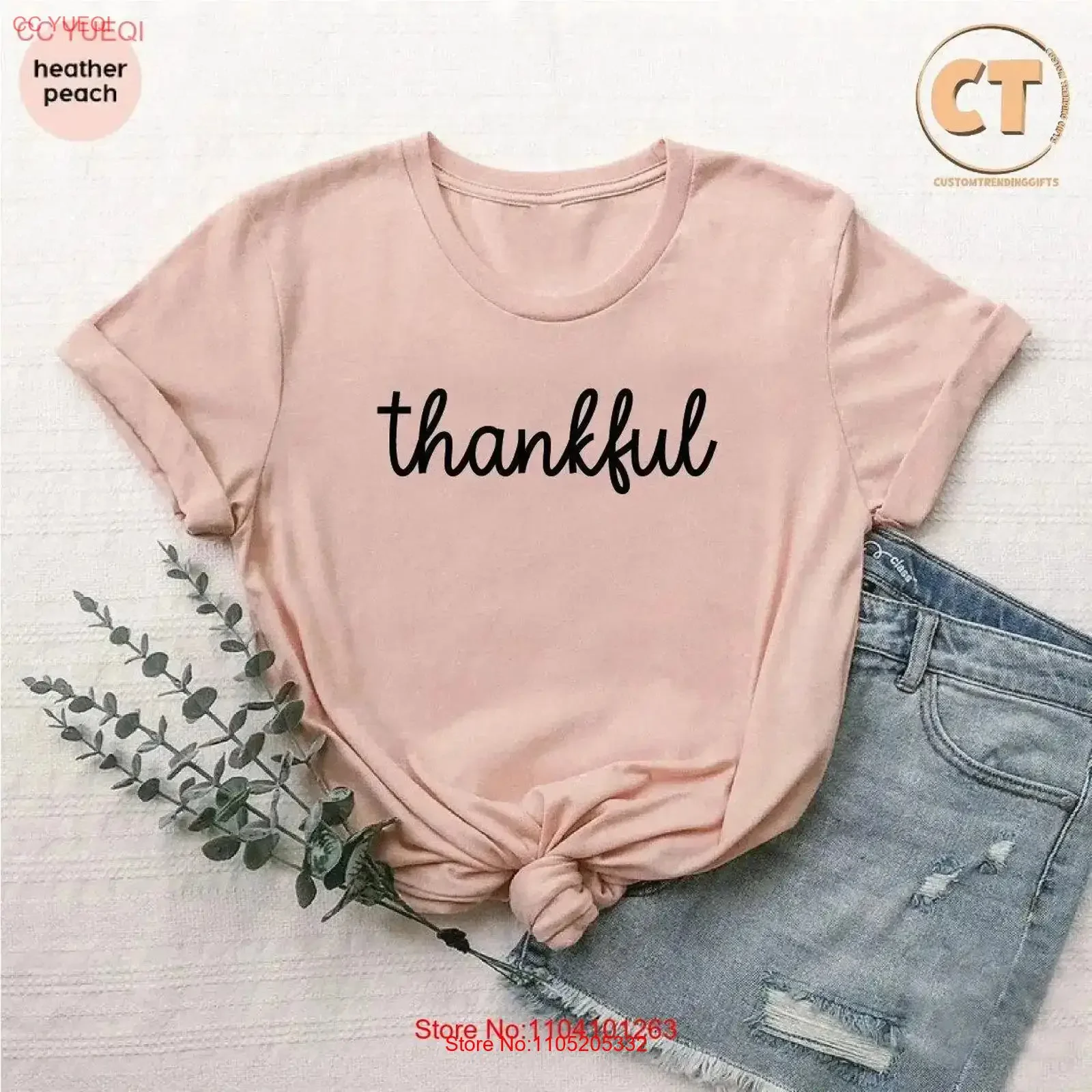 Thankful T Shirt Grateful Thanksgiving GifT Fall Season Family Autumn vintage Washed designer clothes homme Breathable