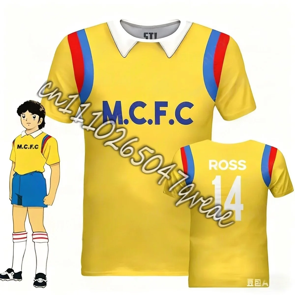 Camiseta con Estampado 3D de Anime Oliver y Benji Julian Ross Mambo, Camiseta de Moda para Hombre, Camisetas para Niños, Camisetas de Fútbol, Camiseta del Capitán Tsubasa, Camiseta de Ross JUN