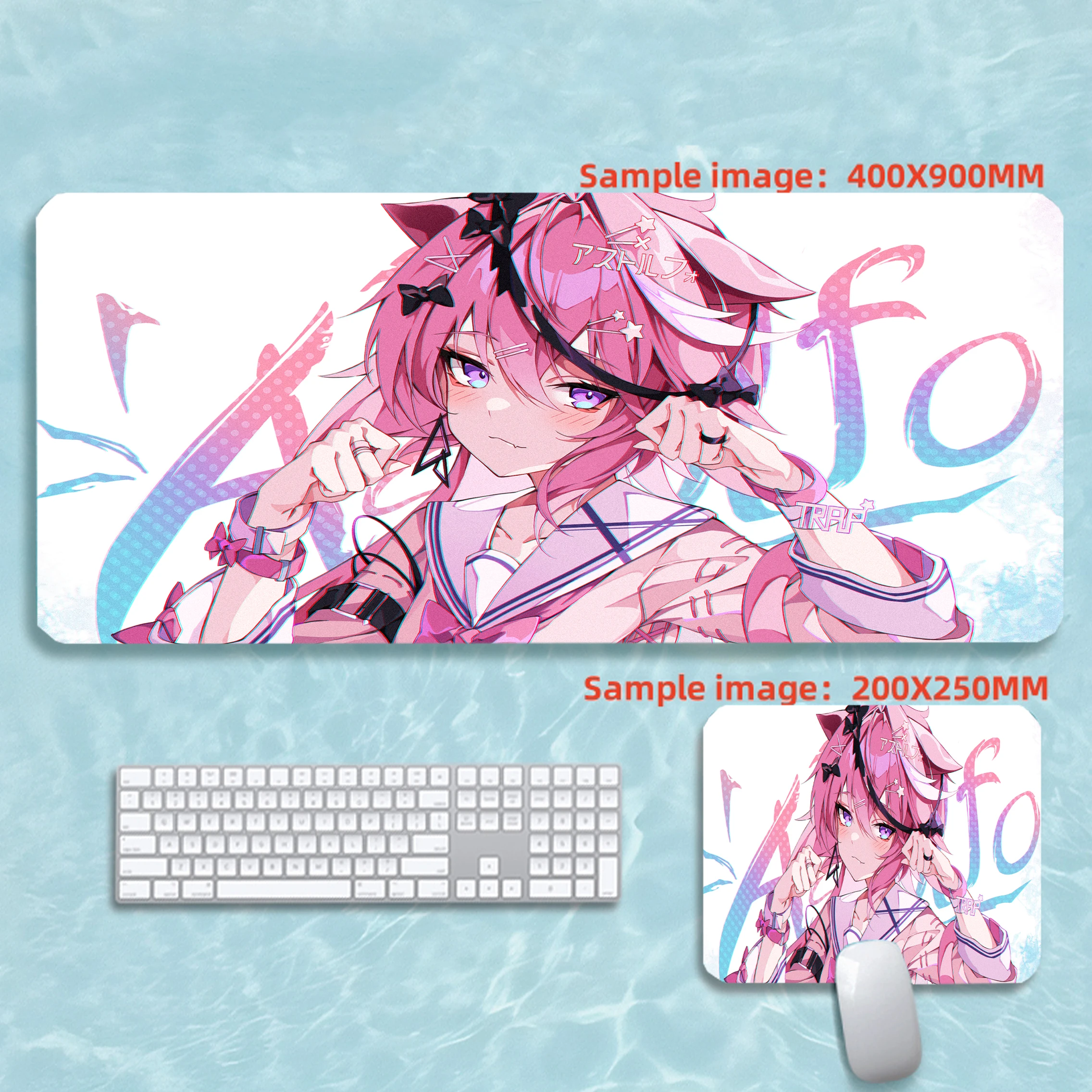 Astolfo Anime fille tapis de souris étendu tapis de bureau ordinateur tapis de bureau tapis de souris accessoires de jeu Pc Gamer tapis de souris XXL tapis de souris