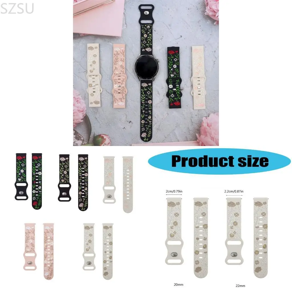 

SZSU Comfortable Wear Belt Bracelets for Watch 7654 Fitness Devices 20mm/22mm Straps