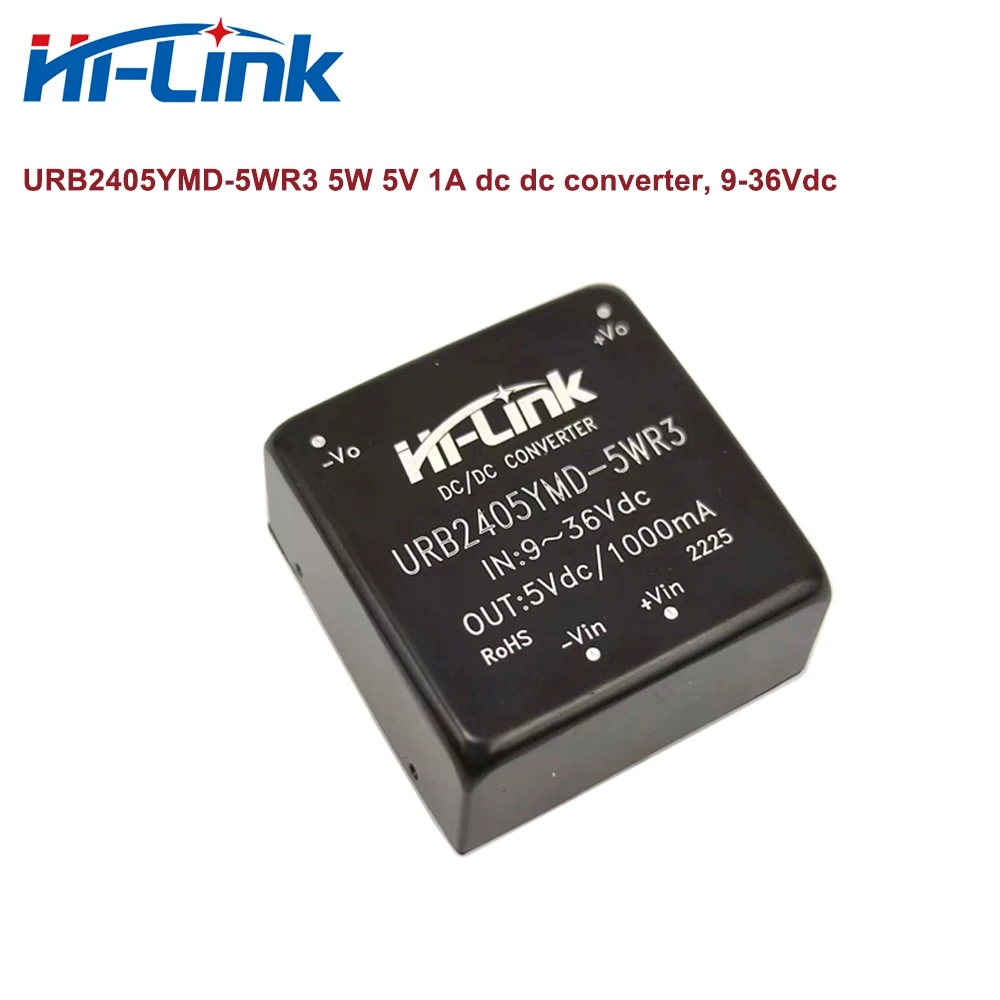 السفينة حرة HiLink 5W 5V 1A URB2405YMD-5WR3 9-36Vdc DC وحدة محول HLK-5D2405A