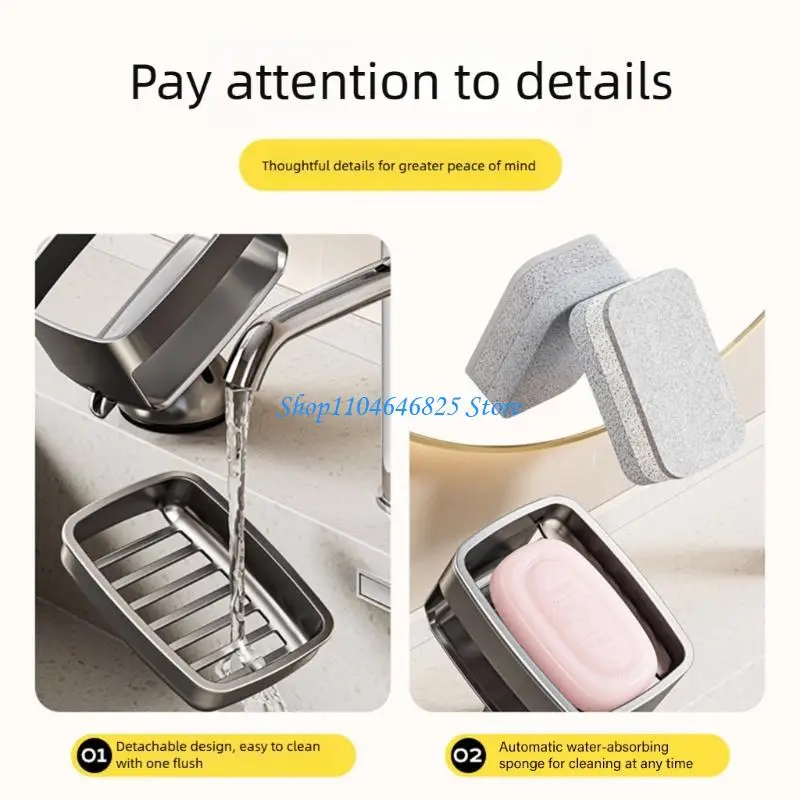 

Многофункциональный держатель для мыла на присоске, лоток для хранения, держатель для мыльницы в ванной комнате, прочный для