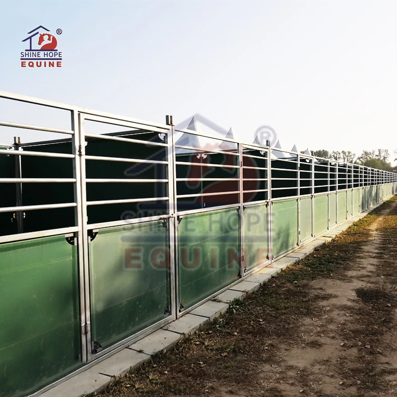 

Temporary Stall Portable PVC Horse Stable Steel Panels with Roof
