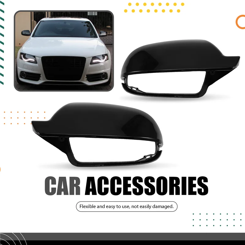

For A4 S4 B8.5 10-15 A3 S3 11-13 A5 10-16 NEW Side Mirror Cap Housing Cover 8F0857527 8F0857528
