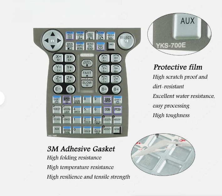 1 قطعة YKS-700E/701E تعليم قلادة ورقة غشاء DX200 سلسلة الشحن السريع
