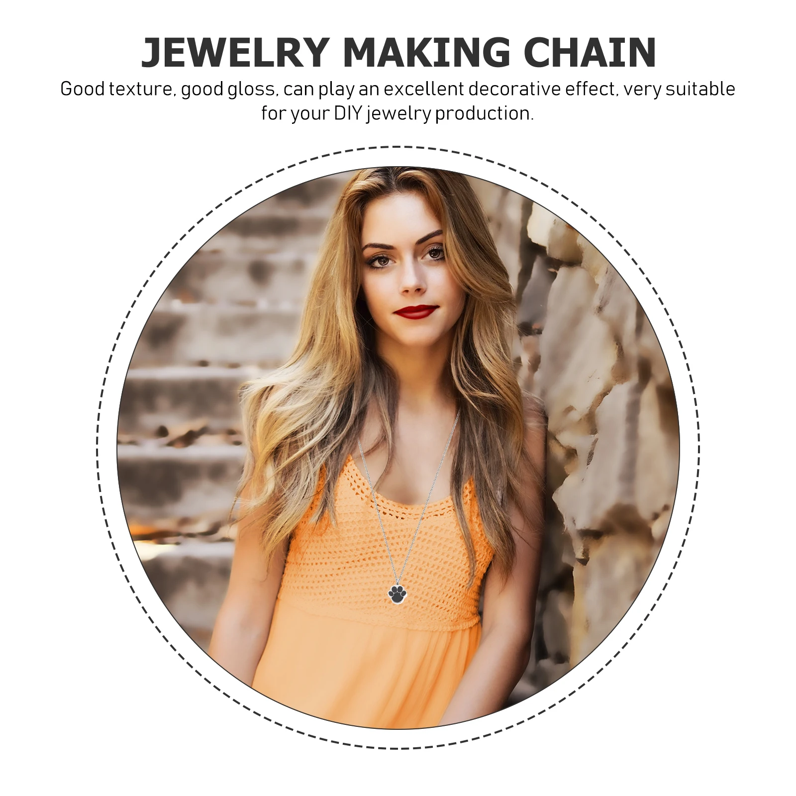 

Stainless Steel O-shaped Chain Jewelry-making-chains for Necklace Accessories Jewellery The