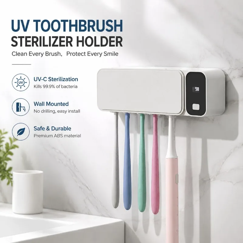 uv-toothbrush-sterilizer-holder-electric-toothbrush-case-with-uv-sanitizer-wall-mounted-no-drill-abs-toothbrush-storage-box