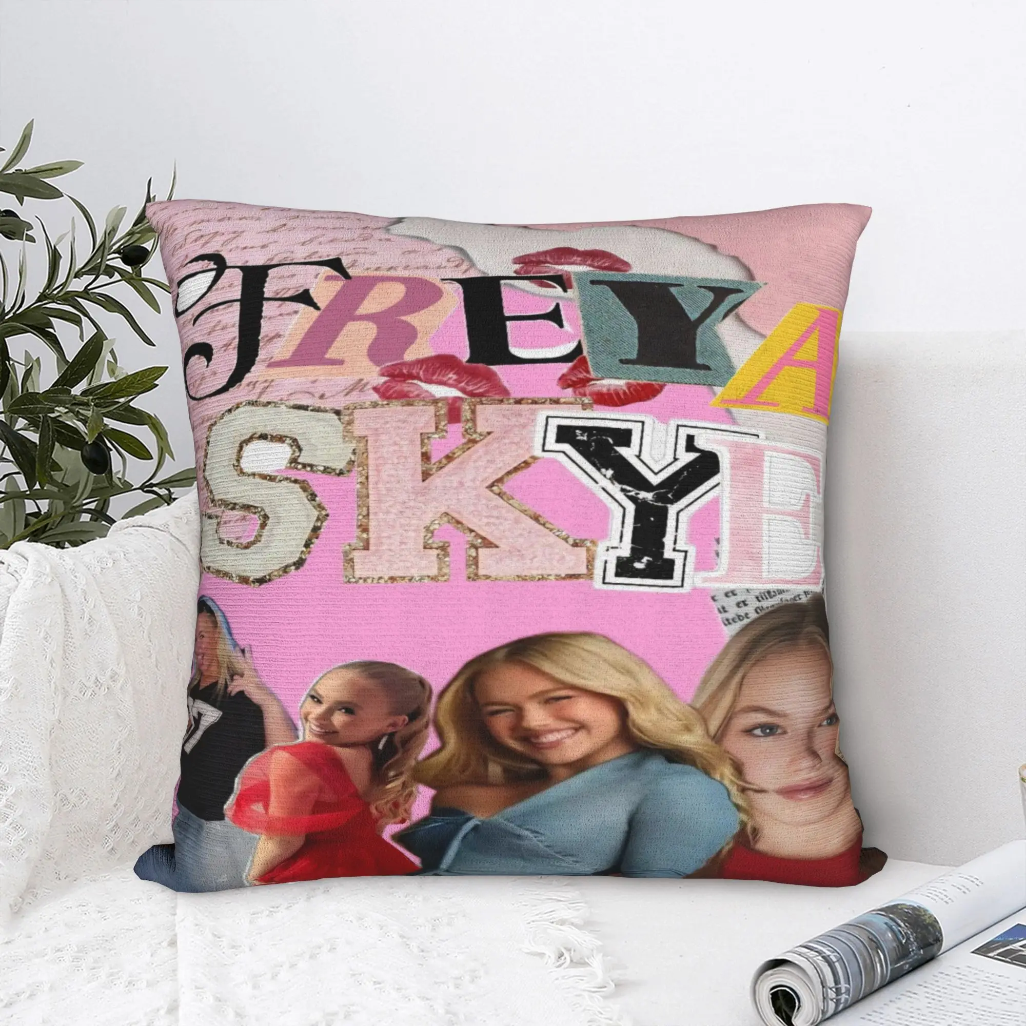 

Freya Skye Singer Tour 2026, наволочки с принтом, наволочка, мягкий и милый домашний декор, квадратный, разные размеры