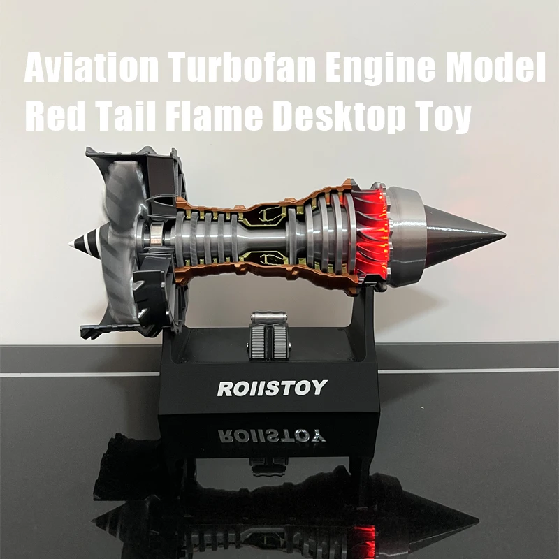 

TR900 Aircraft Turbofan Engine Kit DIY Толкатель Красный Модель Двигателя 1/25 Электрическая Настольная Игрушка