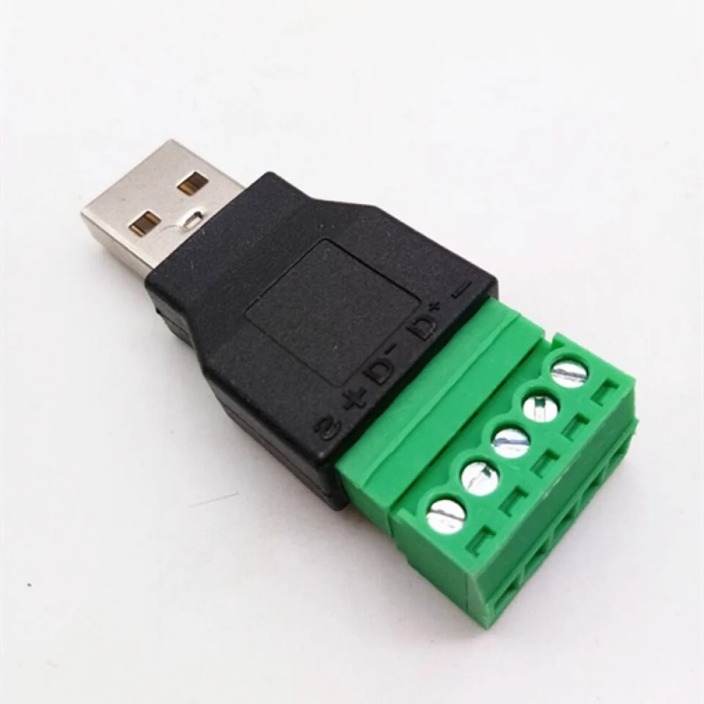 Solderless USB 2.0 To 5 Pin Header Adapter Connector For For Rougang DIY Keyboard Mouse Data Line Repair Wiring Device