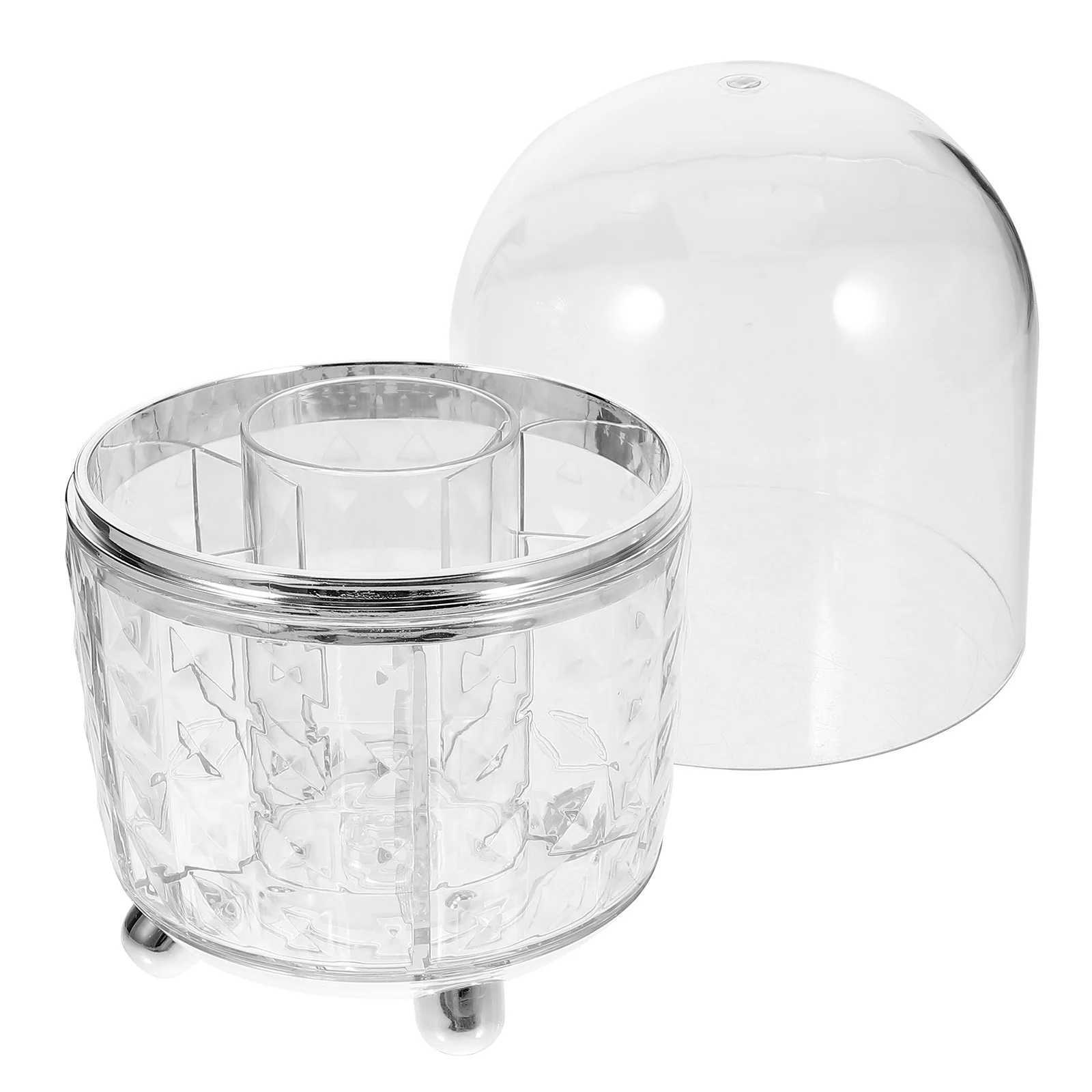 

Вращающийся держатель для кистей для макияжа, прозрачный органайзер, чашка для ручек, туалетный столик для хранения в ванной комнате, держатель для кистей