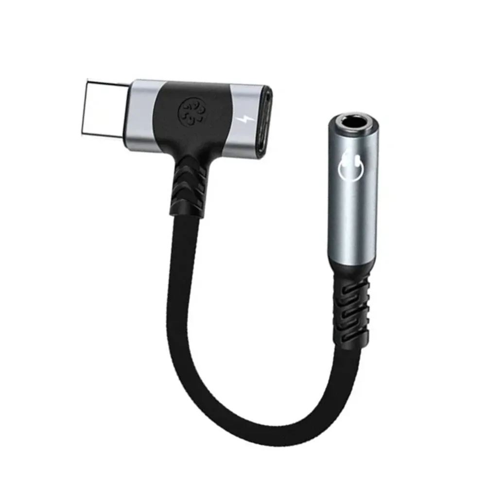 

2-in-1 Adapter Type-C Audio Charger Splitter 3.5mm PD Fast Charging Fast Charge OTG Dongle Converter Dual Head