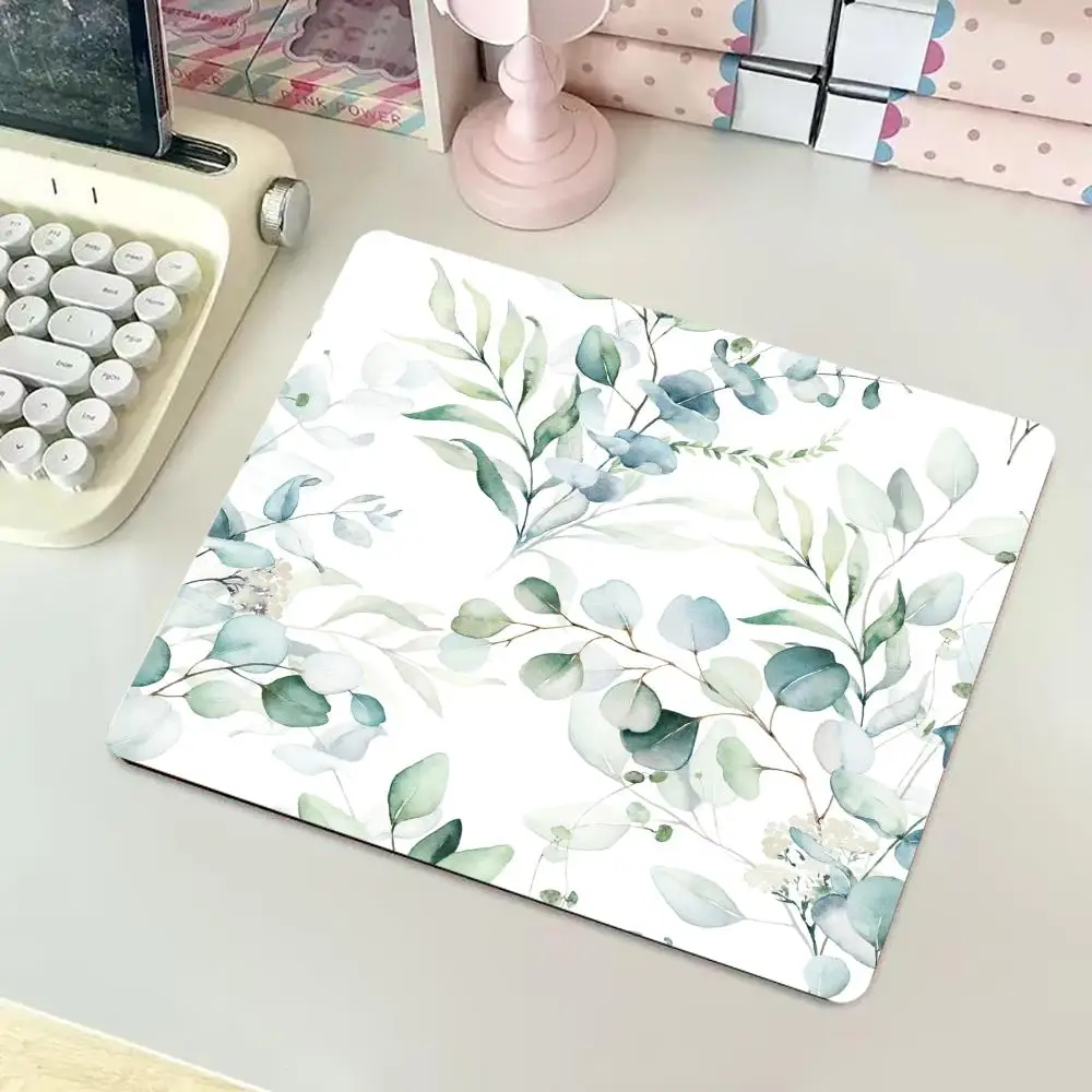 Green Leaf Plant Non-slip Lockedge Gaming Mouse Pad Gamer Desk Mat Keyboard Pad Decoration Mause Pad for PC Mouse Carpet