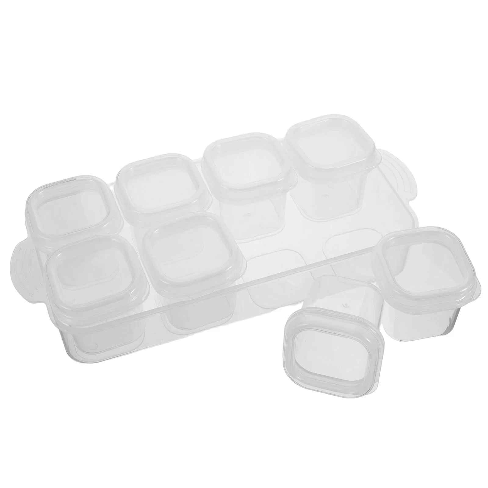 

Small Box with Space Fridge Organizer Reusable Freezer Boxes Containers Lids Multifunction Compact Travel Strong Food