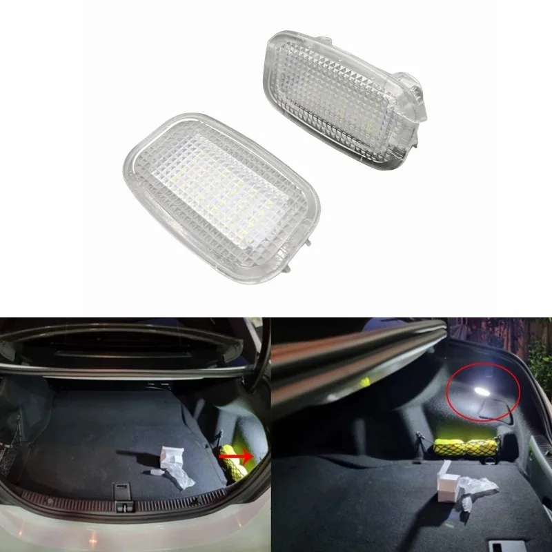2x LED Courtesy Door Footwell Luggage Trunk Light For Mercedes Benz W204 W216 W212 C207 X204 GLK W221 R230