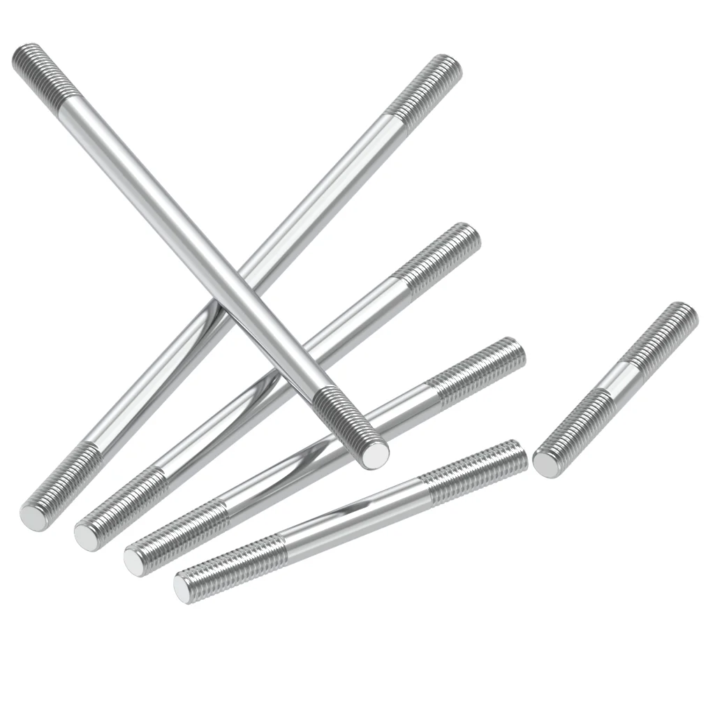 5pcs M2/M2.5/M3 Stainless Steel Push Rod L25/30/35/40/42/45/50/55/60/65/75/85/95/100mm Servo Linkage for RC Airplane/Boat
